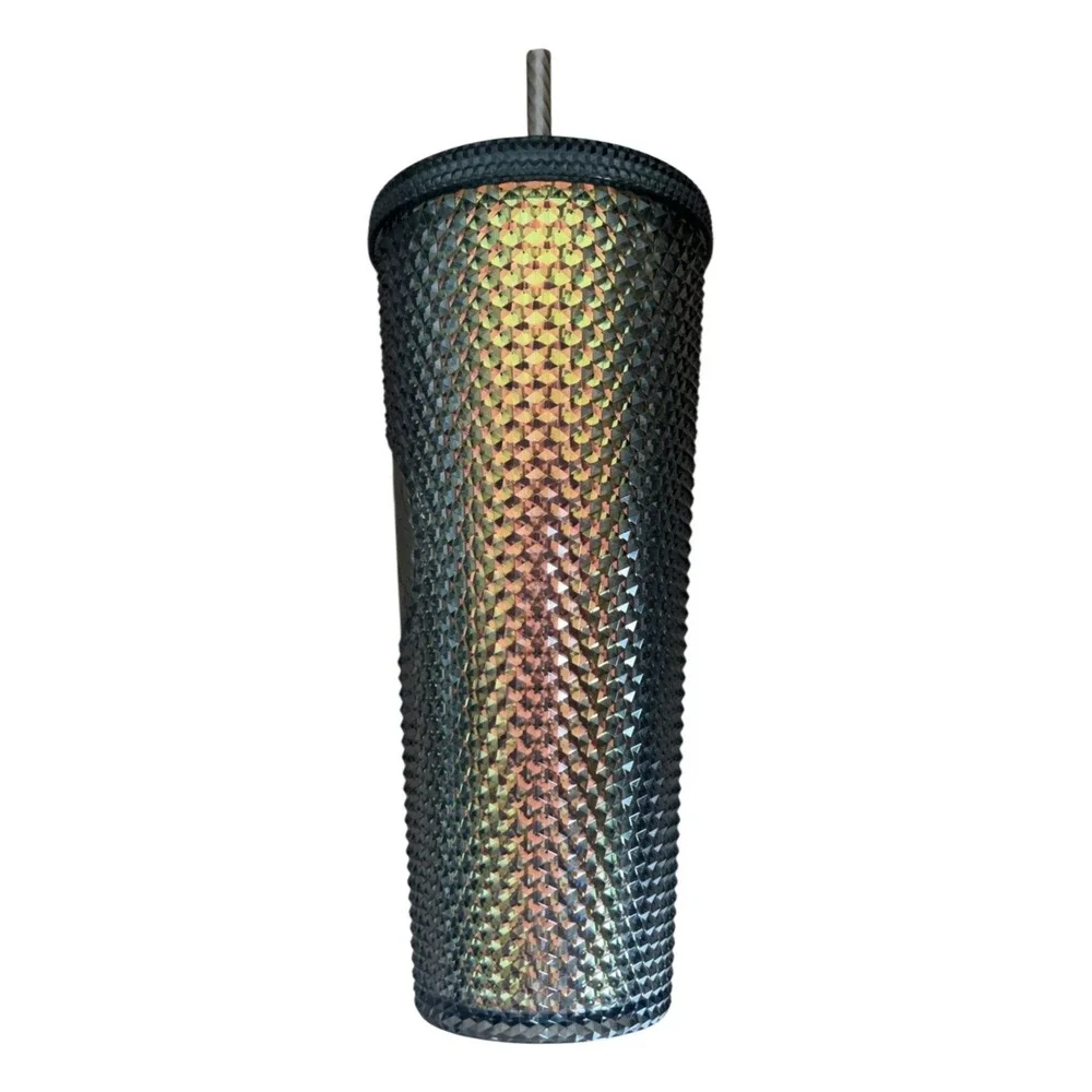 STARBUCKS Fall 2020 Grande Iridescent Studded Tumbler 24oz - Black